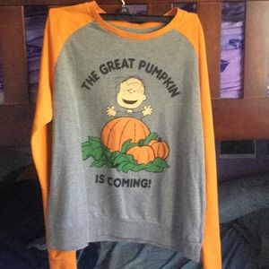 A Peanuts T he Great Pumpkin shirt
